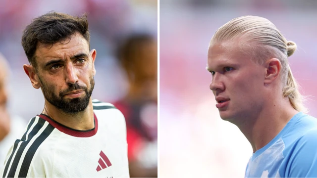 Bruno Fernandes and Erling Haaland