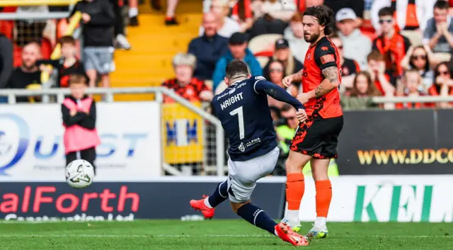 Drey Wright cracks in a wonderful goal for Dundee