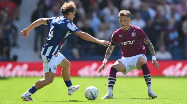 Match action from West Brom v Burnley