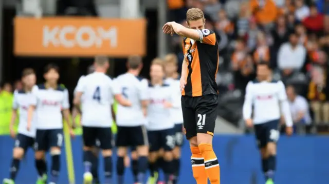 Michael Dawson reacts