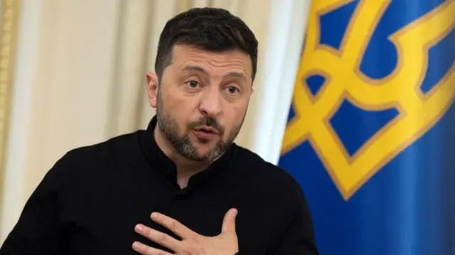 Ukrainian President Volodymyr Zelensky.