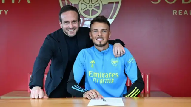 Ben White with agent Alex Levack
