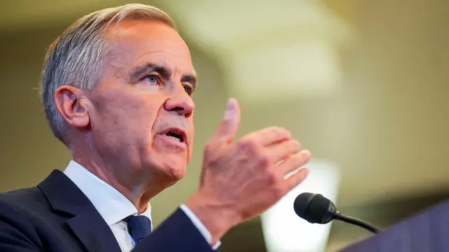 Canada’s Prime Minister Mark Carney speaks with the news media after he suspended trade negotiations with the United States, in Ottawa, Ontario, Canada August 22, 2026