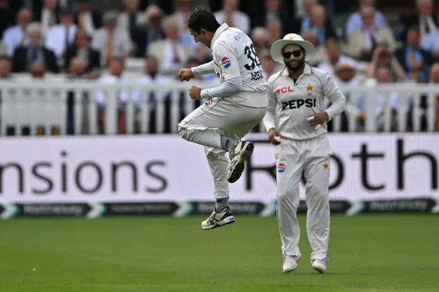 Muhammad Abbas celebrates