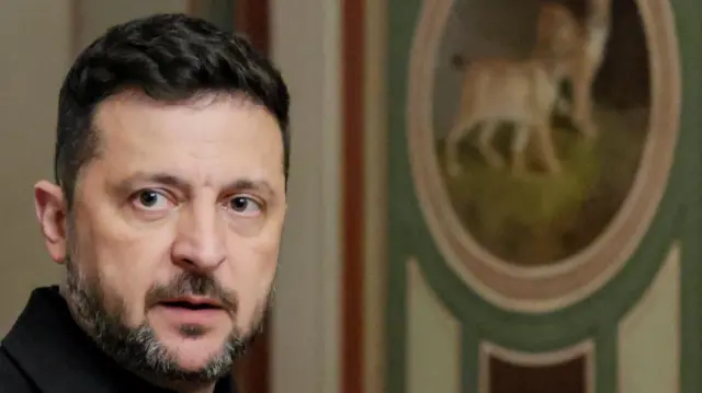 Ukraine's President Zelensky, pictured in Washington DC last month