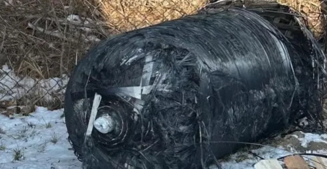 Debris from the SpaceX Falcon 9 rocket
