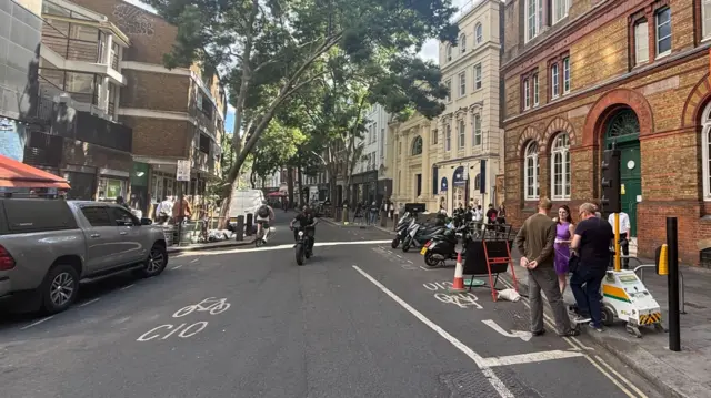 Street in Covent Garden after cordon removed