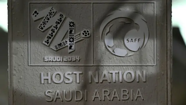 Saudi Arabia host nation sign