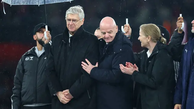 Arsene Wenger and Gianni Infantino
