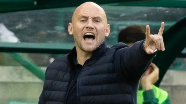 Hibs head coach David Gray