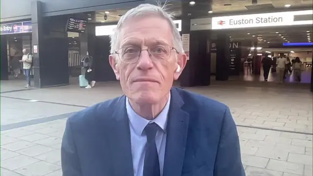 Travel correspondent at the Telegraph Simon Calder stands outside London Euston station