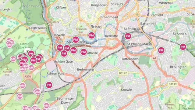 A screengrab of the balloon flight tracker