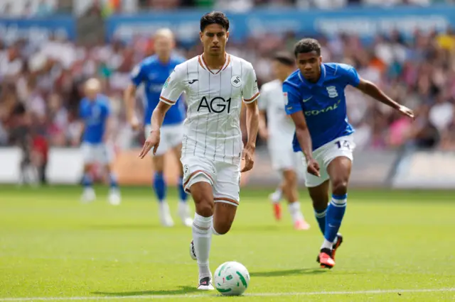 Swansea midfielder Marko Stamenic is being pursued by Jhon Solis