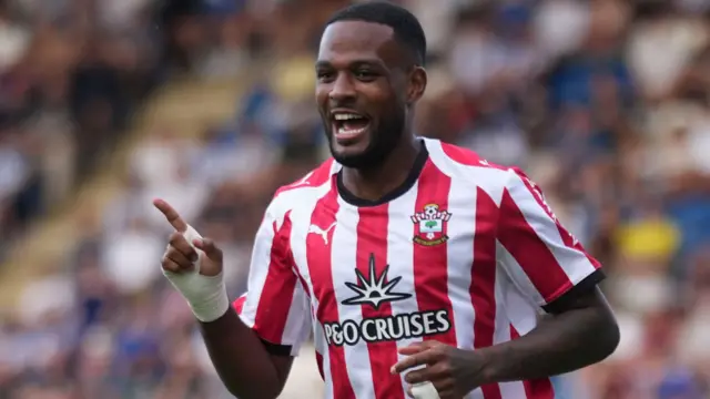 Kyle Larin celebrates scoring