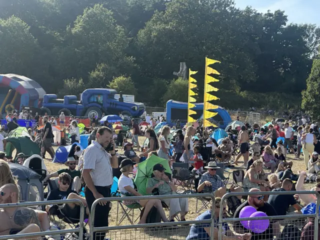 A crowd of people at Bristol International Balloon Fiesta