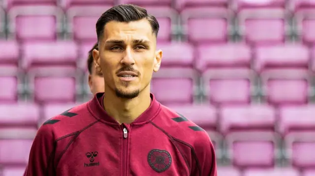 Hearts winger Alexandros Kyziridis