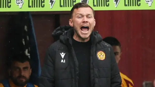 Motherwell manager Alfred Johansson