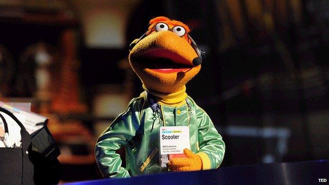 Scooter, one of the Muppets