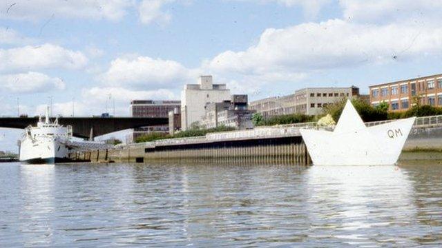 George Wyllie's Paper Boat on the River Clyde