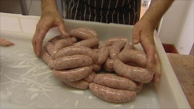 Lincolnshire sausages