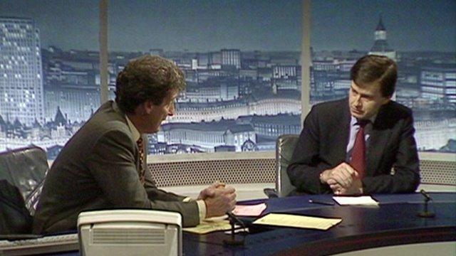 Stephen Dorrell on Newsnight in September 1992