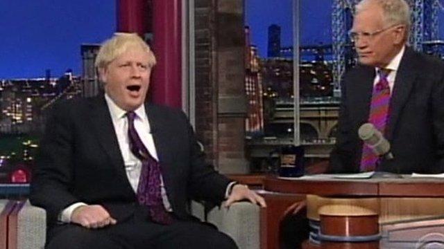 Boris Johnson on Letterman show