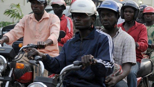 Motorcycle taxi drivers