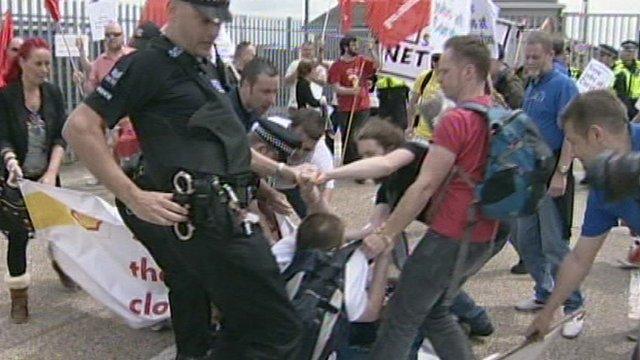 Coryton closure protest at Vopak