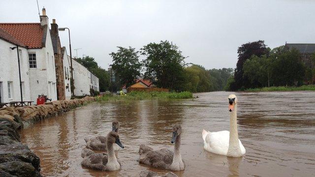 Flooding in Haddington