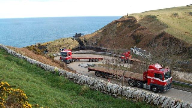 Berriedale Braes hairpin bend