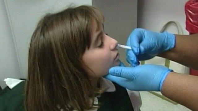 Flu vaccine administered