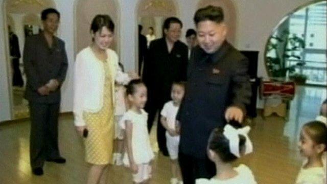 Kim Jong-un and wife Ri Sol-ju