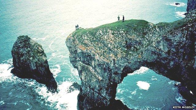 The Green Bridge of Wales in Pembrokeshire, by Keith Moseley