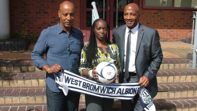 Brendon Batson, Claudette Samuel and Cyrille Regis