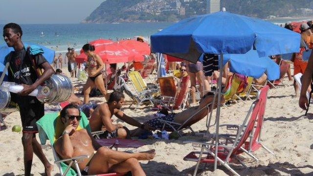 A beach in Rio de Janeiro