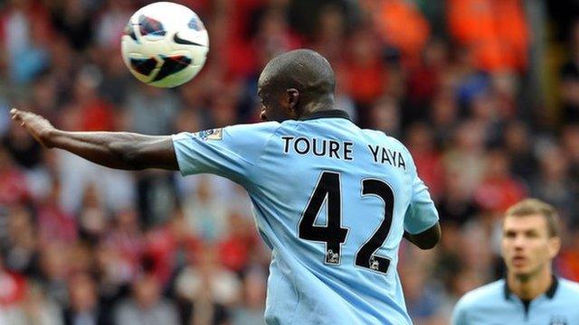 Manchester City player Yaya Toure