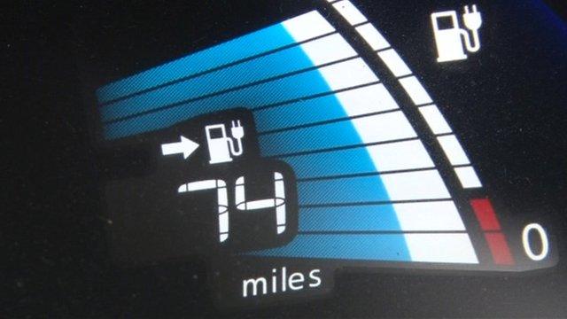 Electric car fuel gauge