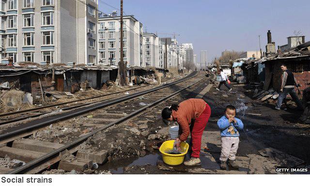 Poor family in China