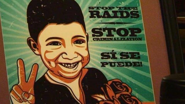 Latino campaign poster in the US