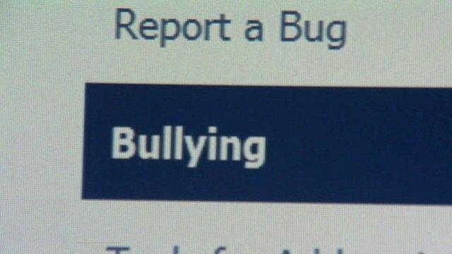 Face book bulling report button