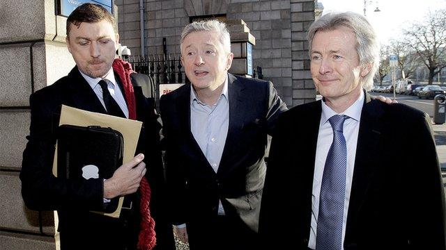 Louis Walsh outside the Hugh Court in Dublin