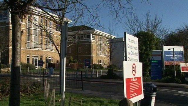 Exterior view Southend University Hospital