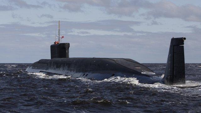 Yuri Dolgoruky sub on sea trial near Archangel, 2 July 09