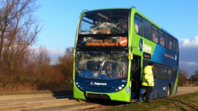 Cambridge guided busway crash