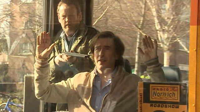 Alan Partridge (Steve Coogan) is held at gunpoint