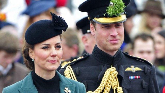 The Duchess of Cambridge and her husband Prince William