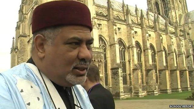 Faith leader at Canterbury Cathedral