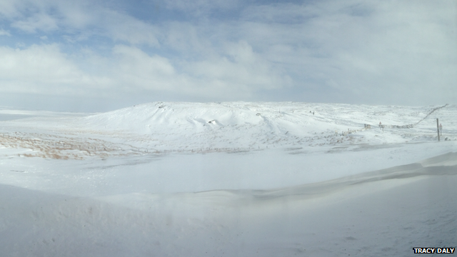 The view from Tan Hill Inn