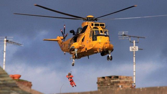 Sea king helicopter