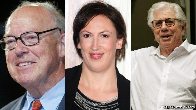 Hans Blix, Miranda Hart and Carl Bernstein